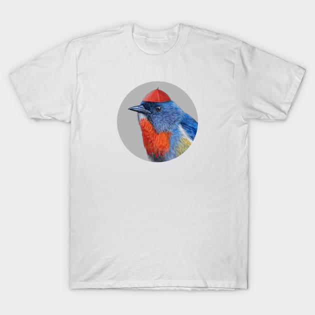 Black-sided flowerpecker T-Shirt by Mikhail Vedernikov